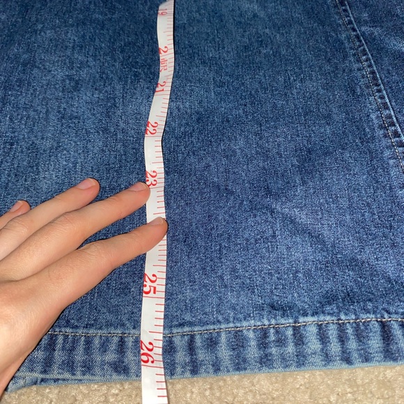 Esprit Vintage high waisted maxi dark blue denim jean skirt 100% Cotton (US 8) - Picture 10 of 10